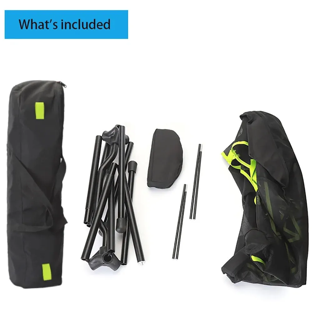 portable outdoor camping and fishing chair with hammock