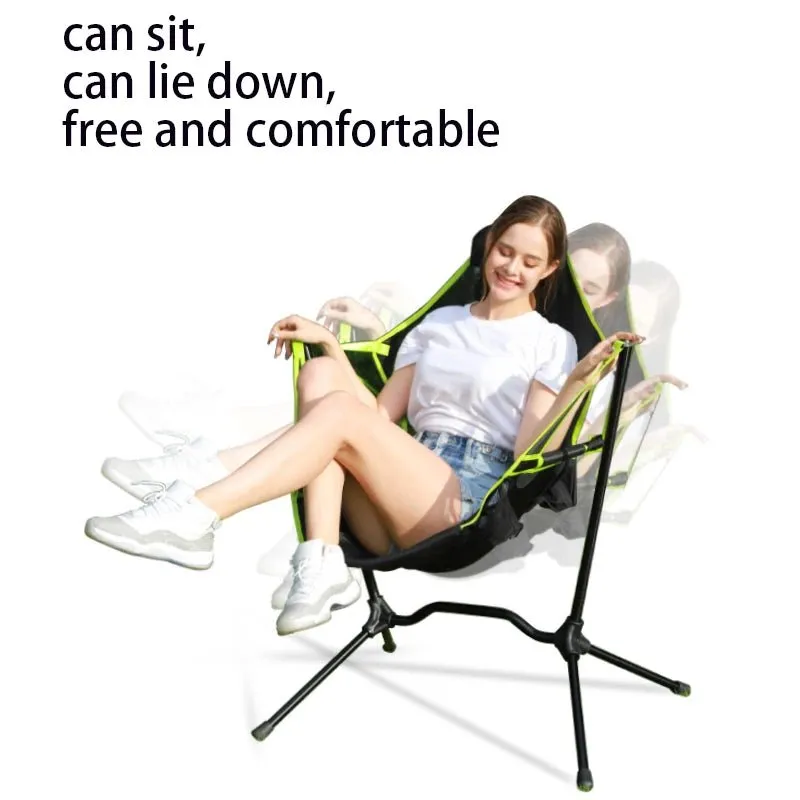 portable outdoor camping and fishing chair with hammock