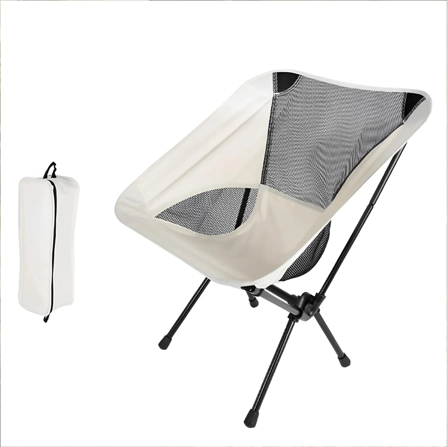Portable Outdoor Folding Chair Can Be Used for Fishing Sketching and Picnics Comfortable and Breathable Mesh with Backrest-S