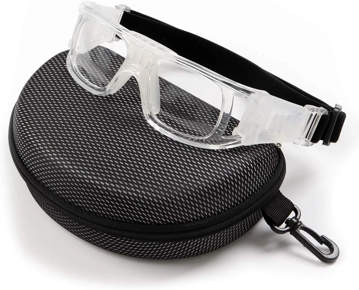 Poxas Basketball Football Soccer Sports Glasses Safety Glasses Sports Goggles PC Lens Protective Eye Glasses