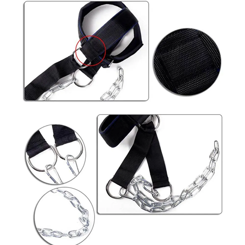 Premium Neck Training Harness for Strength & Muscle Power - Adjustable Head & Neck Weight Lifting Strap - Gym Fitness Equipment for Injury Recovery, Posture & Combat Sports