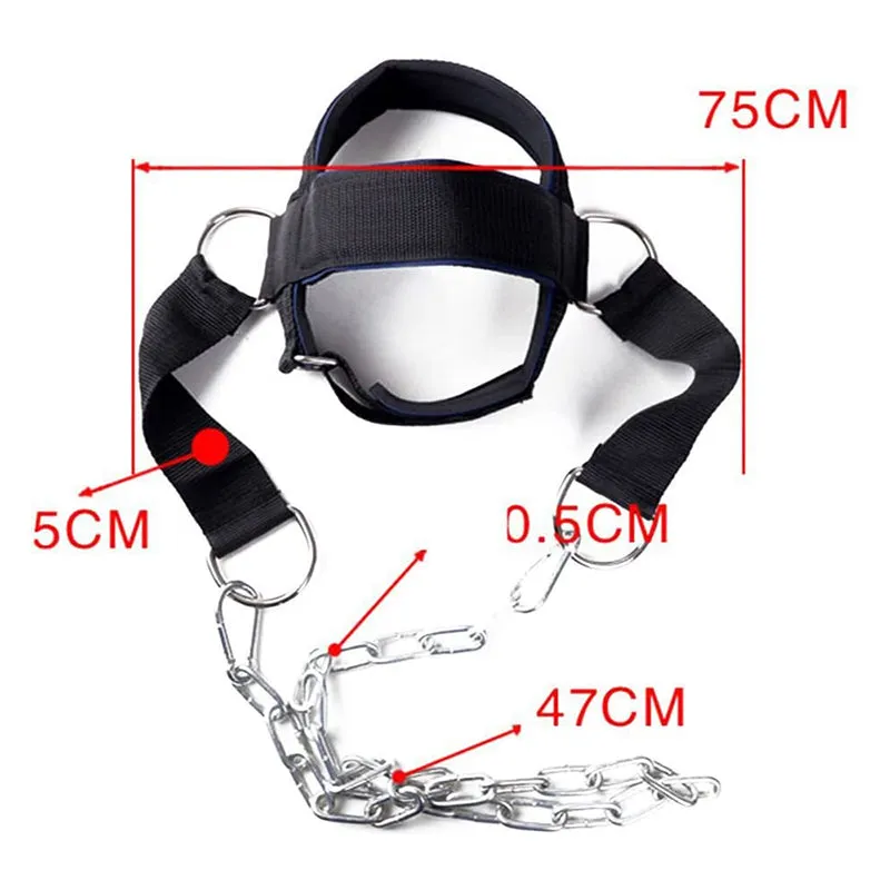 Premium Neck Training Harness for Strength & Muscle Power - Adjustable Head & Neck Weight Lifting Strap - Gym Fitness Equipment for Injury Recovery, Posture & Combat Sports