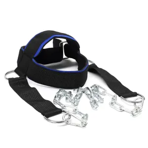 Premium Neck Training Harness for Strength & Muscle Power - Adjustable Head & Neck Weight Lifting Strap - Gym Fitness Equipment for Injury Recovery, Posture & Combat Sports
