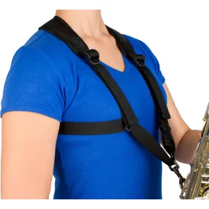 Protec Saxophone Harness - Deluxe Padded, Metal Snap, Size Larger A306M