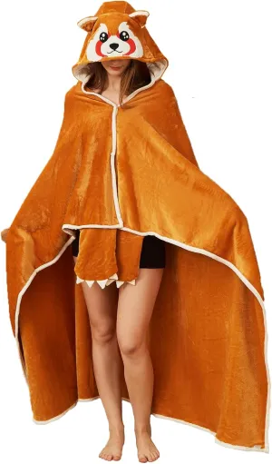 Red Panda Wearable Blanket Cute Animal Blanket Hoodies for Adults Red Panda Costume Funny Gifts for Women Men