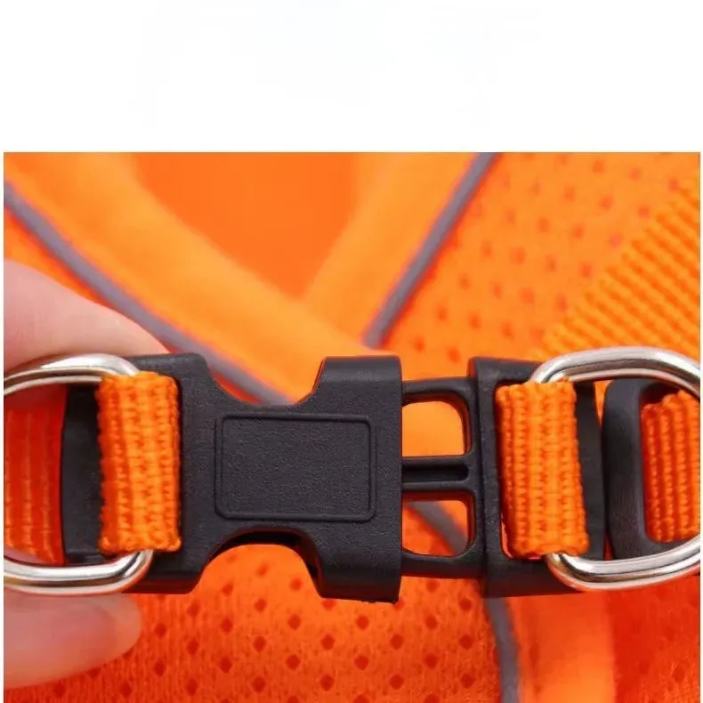 Reflective Cat Harness Set with Adjustable Leash for Small Pets