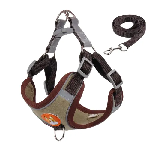 Reflective Dog Harness & Leash Set