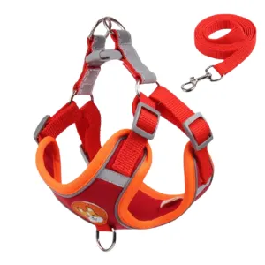 Reflective Dog Harness & Leash Set