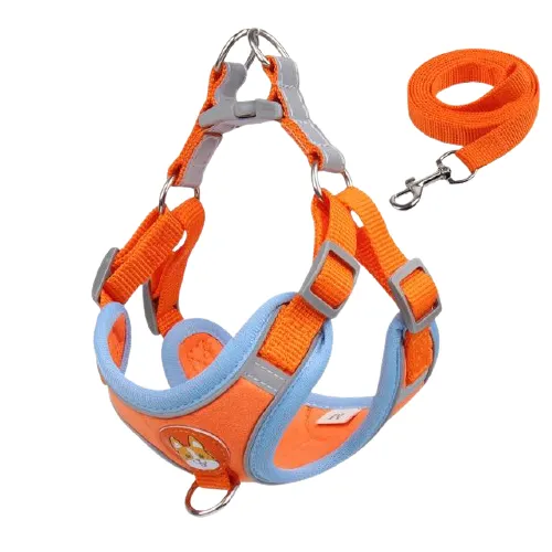 Reflective Dog Harness & Leash Set