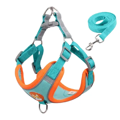 Reflective Dog Harness & Leash Set