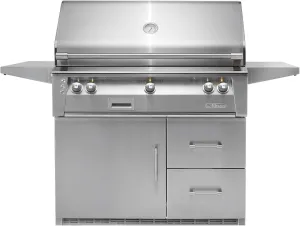 Refrigerated Cart Grill with Rotisserie (ALXE-42RFG-LP), Propane, 42-Inch