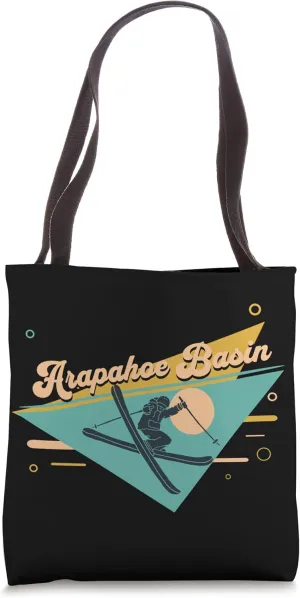Retro Ski Design Arapahoe Basin Dillon Colorado Tote Bag