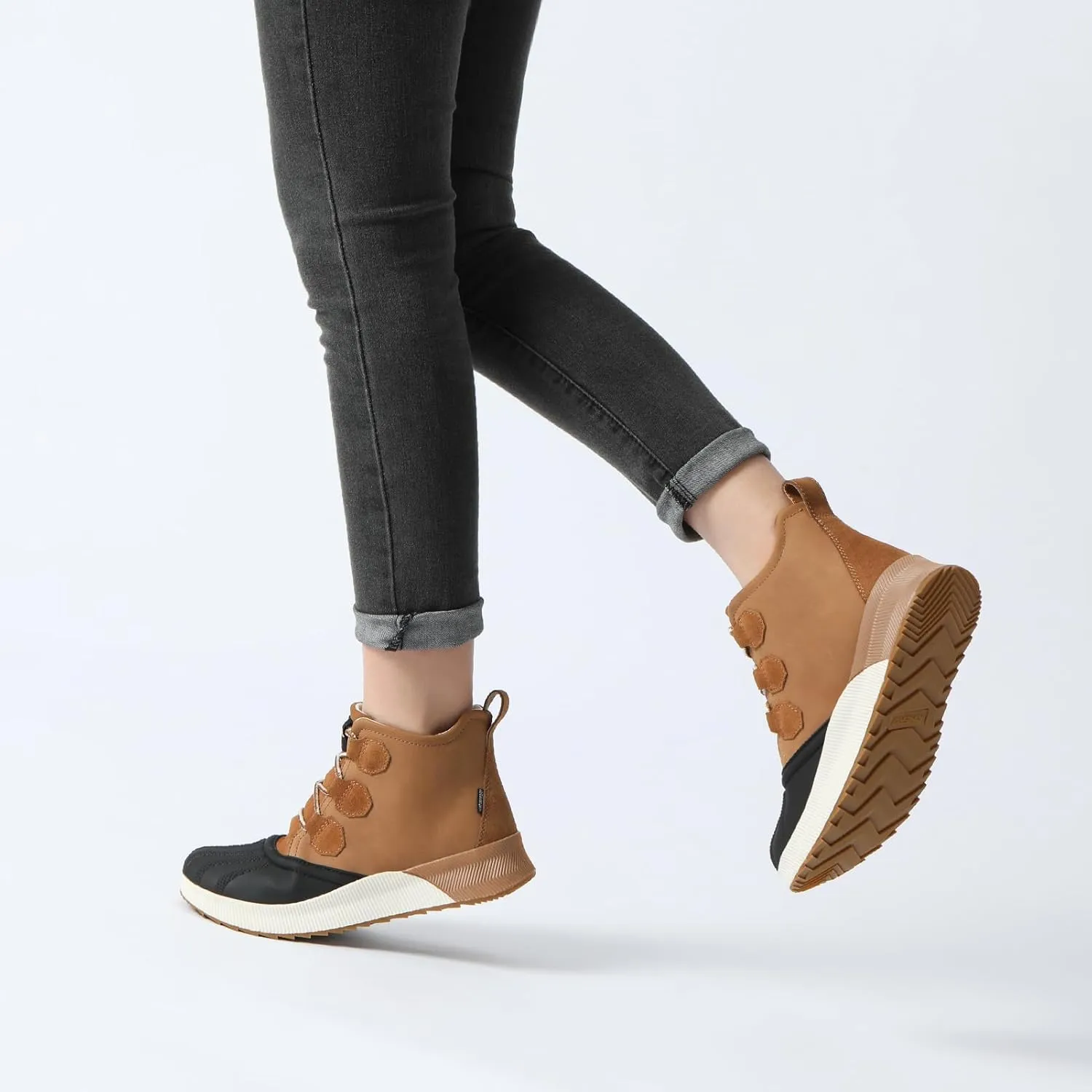 Rihero Women's Classic Waterproof Ankle Boots Fashion Lightweight Leather Suede Hiking Ankle Booties