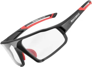 ROCKBROS Photochromic Cycling Glasses for Men - Clear Safety Glasses for Road Mountain Bike Bicycle
