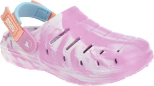 RUGGED SHARK Molded Clog for Kids, Cove CLG with Adjustable Achilles Strap, Big Kid Size 6, Pink