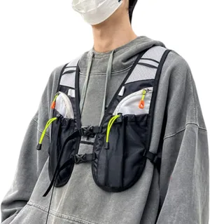 Running Hydration Vest, Running Outdoors, Reflective Design Bag, Lightweight Organizer with Pockets, Versatile Gear for Trekking Camping Cycling Mountaineering Adventures