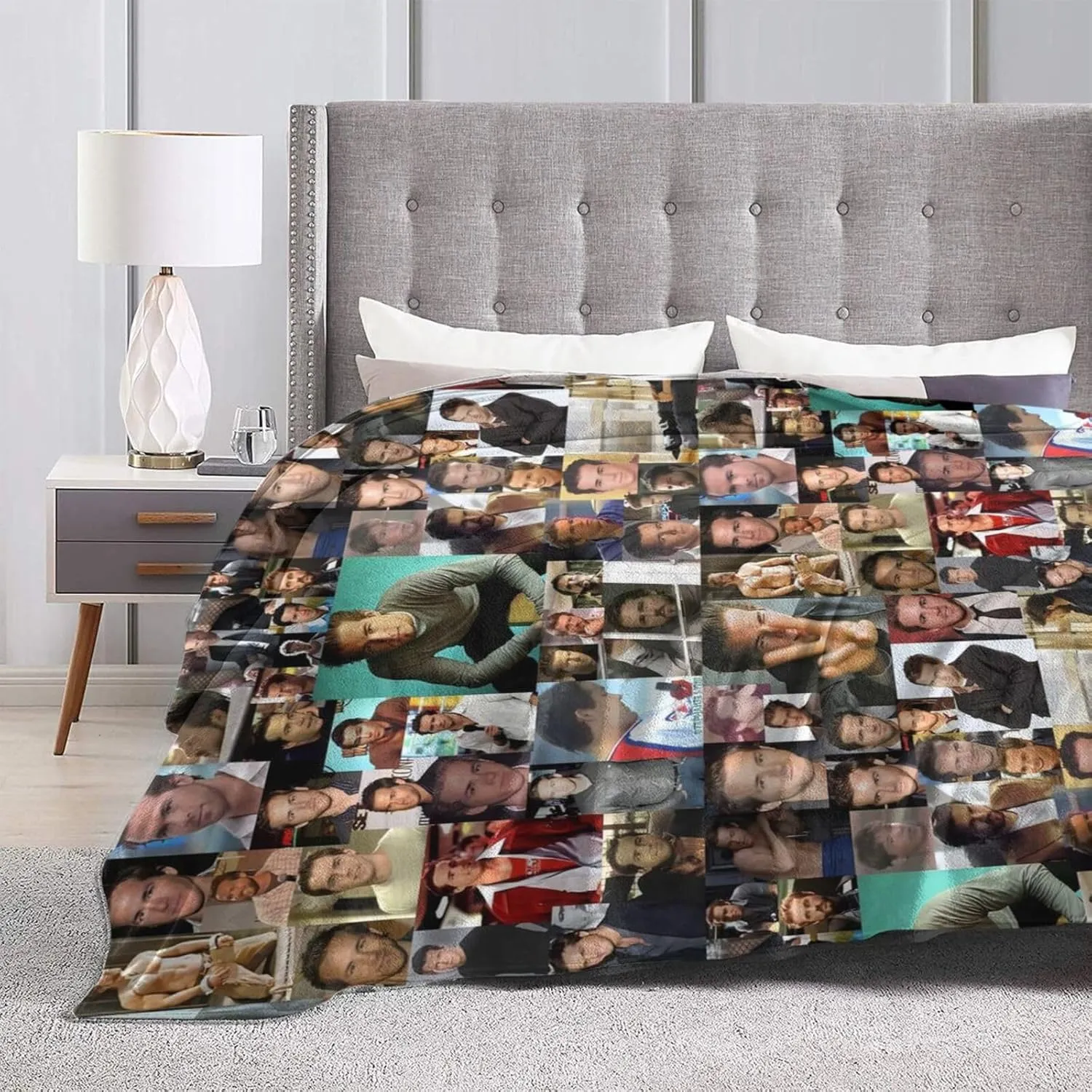 Ryan Reynol%ds Throw Blanket Ultra-Soft Micro Fleece Blankets for Home Outdoor Use Decorative Comfy Sofa Throw Blanket Breathable, All-Season Throw 40"x30"