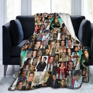 Ryan Reynol%ds Throw Blanket Ultra-Soft Micro Fleece Blankets for Home Outdoor Use Decorative Comfy Sofa Throw Blanket Breathable, All-Season Throw 40"x30"