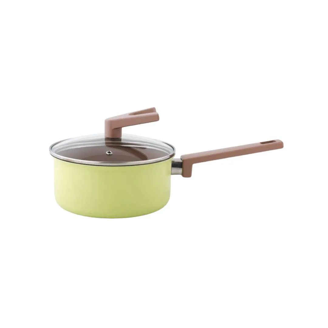 Safico Pro Aluminium Nonstick Ceramic Induction Usable Saucepan With Standable Handle
