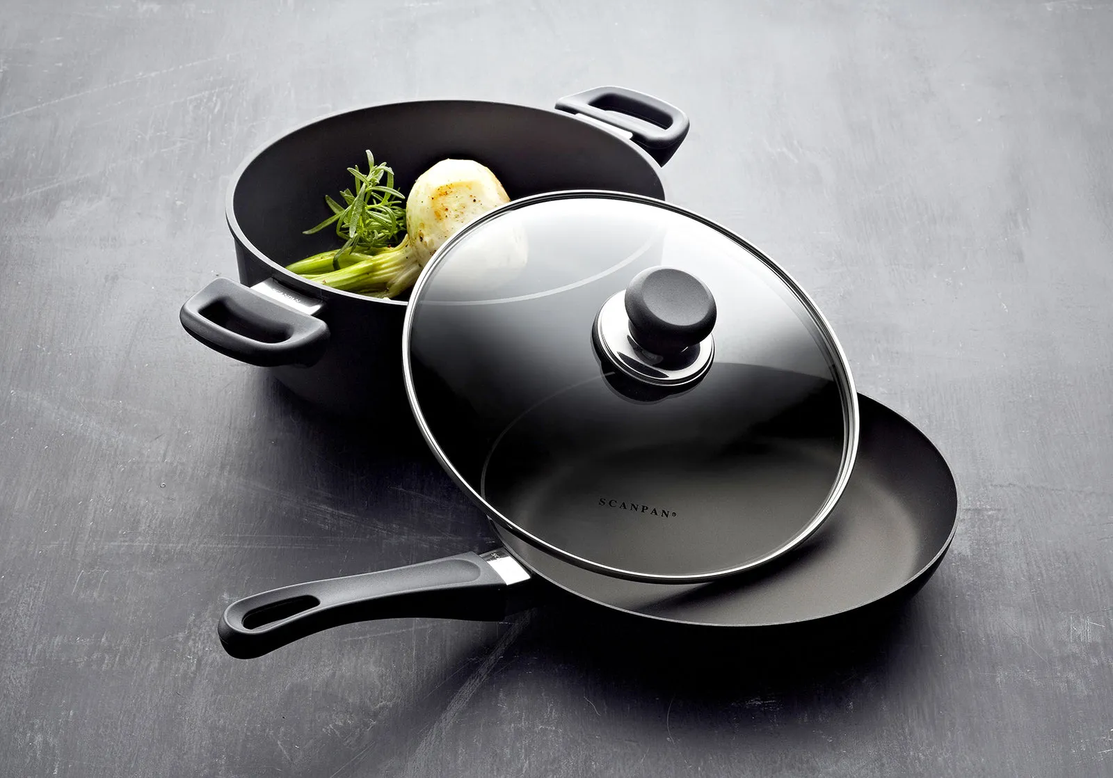 Scanpan Classic 12 Inch Chef Pan with Glass Lid
