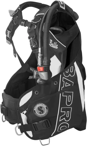 SCUBAPRO Bella Diving BCD with 5th Generation Air2 Octopus/Inflator (Extra Large, Black/White)
