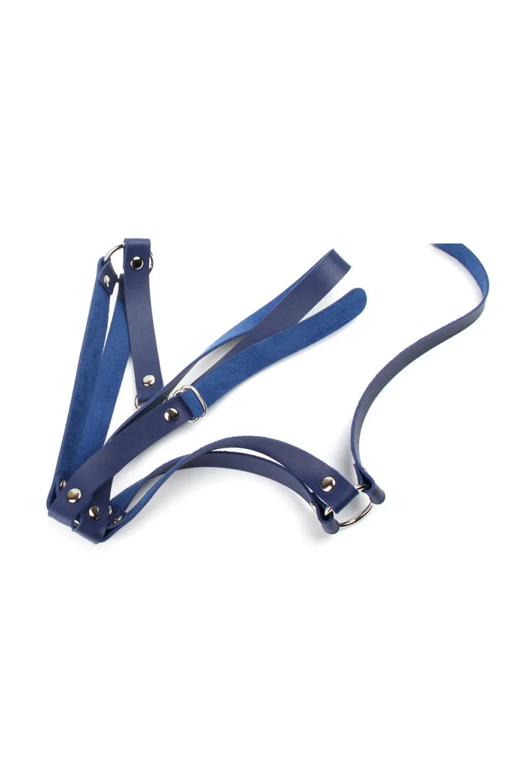 Sexy Stretchy Leather Body Harness Bra