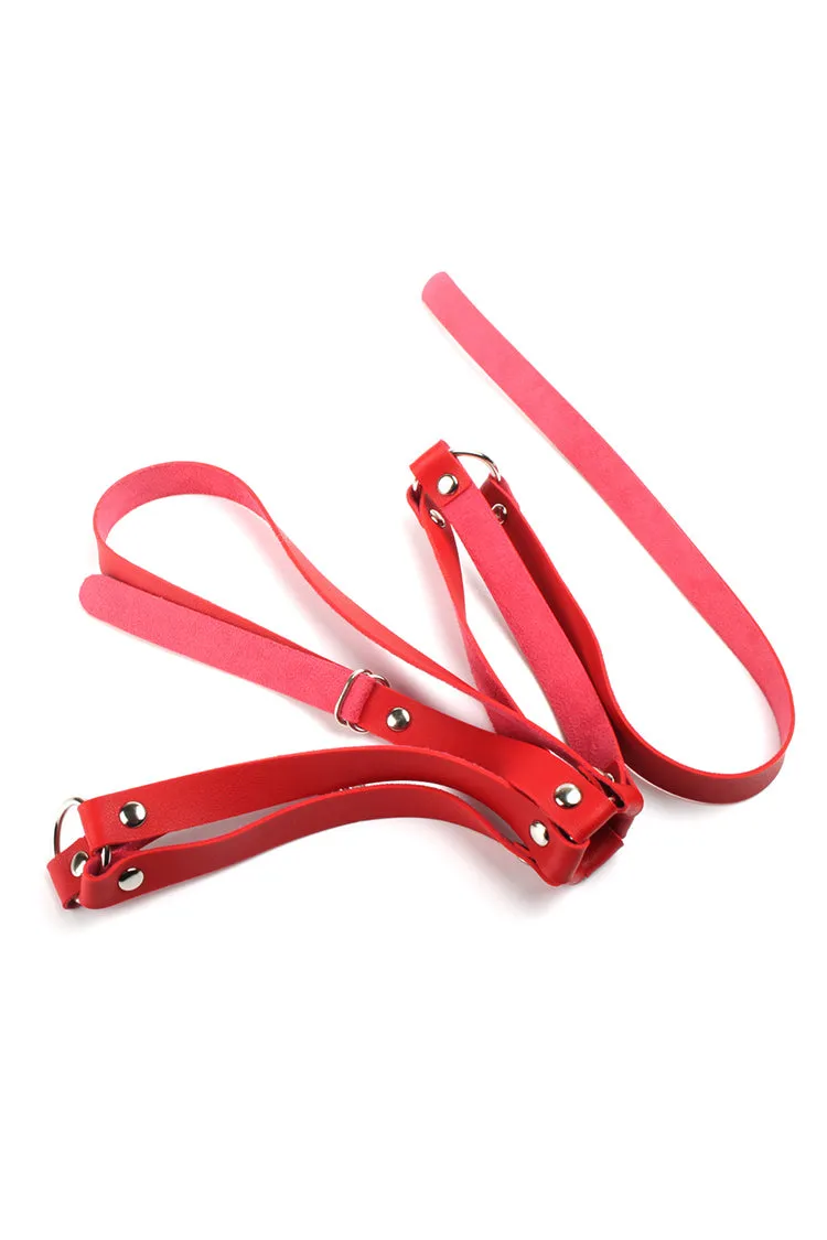 Sexy Stretchy Leather Body Harness Bra