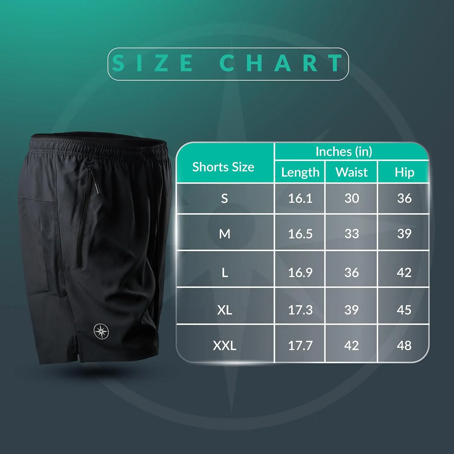 Silverlight Hiking Shorts for Men with Silver Yarn Liner 7" Inseam - Durable, Comfortable, Moisture-Wicking and Anti-Odor