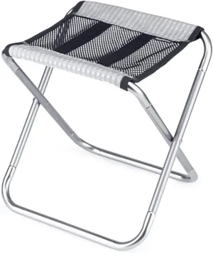 Simple Folding Stool Aluminum Alloy backrest Fishing Chair Camping Portable ponyBeach Stool Chair Camping Gear Quick Folding Rocking Chair