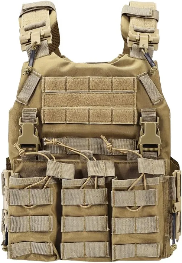 SINAIRSOFT Tactical Quick-Release Vest,Tactical Airsoft Vest, Molle Airsoft Vest for Training/Airsoft