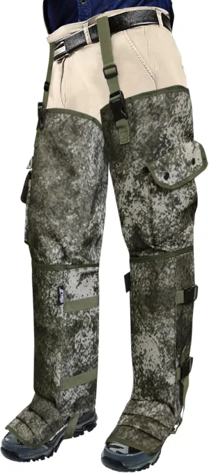Snake Gaiters and Chaps for Men and Women - Waterproof Guards, Adjustable Protection for Legs