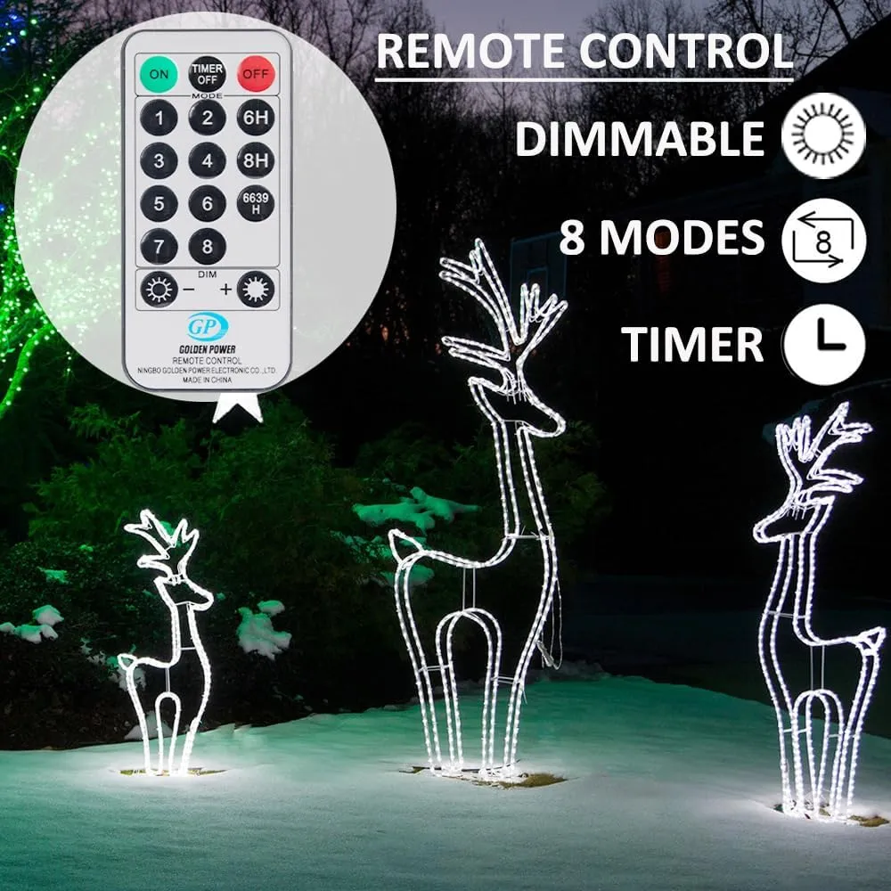 Solhice 120ft Rope Lights Outside Cool White 440 LEDs with Remote Control, Waterproof Outdoor LED Christmas Tube Light with Timer, Rope Lighting for Deck, Patio, Indoor (Not Connectable)