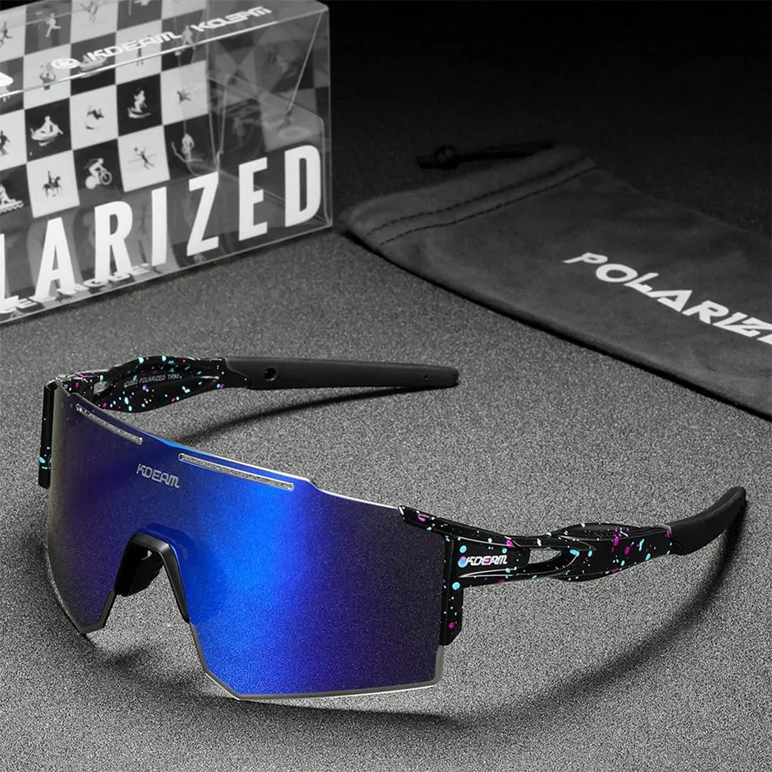 Sports Polarized Sunglasses for Men and Women, Youth Kids Baseball Softball Sunglasses for Cycling, Running