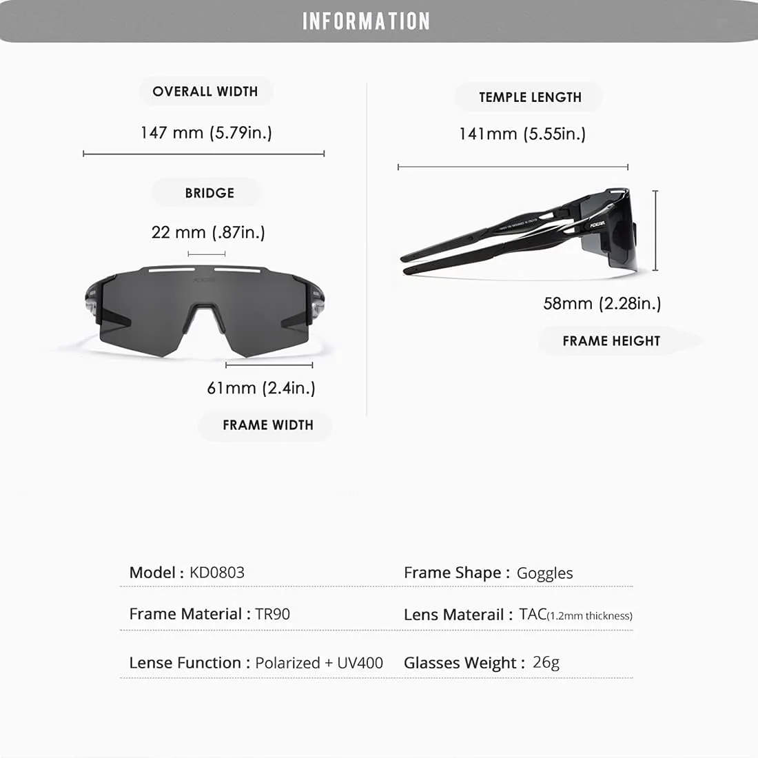 Sports Polarized Sunglasses for Men and Women, Youth Kids Baseball Softball Sunglasses for Cycling, Running