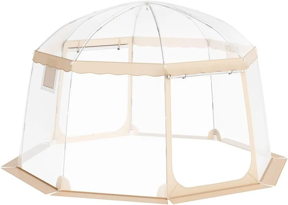 Sports Tent Instant Pop-Up Clear Bubble Shelter Weather Proof 8-10 Person