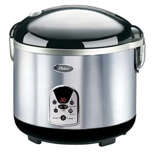 Steel (003071-000-000) Guaranteed protection High-tech Cooker, 20-Cup Black/Stainless Oster Rice Digital