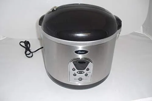 Steel (003071-000-000) Guaranteed protection High-tech Cooker, 20-Cup Black/Stainless Oster Rice Digital