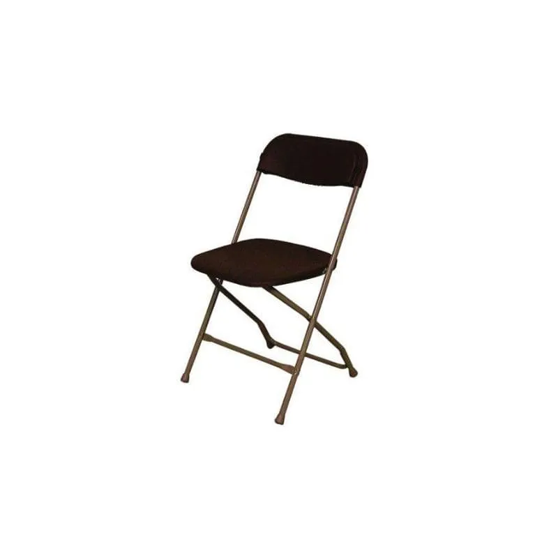 Steel/Poly Folding Chair - Brown