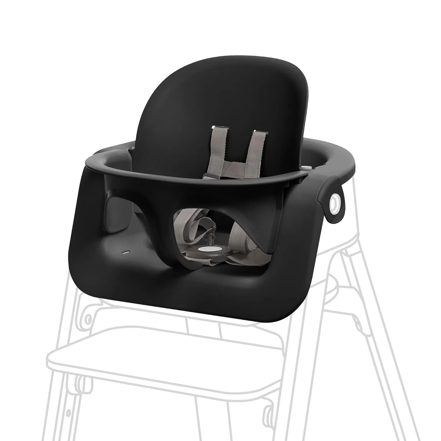 Stokke Steps Baby Set, Black - Transform Stokke Steps Into Comfortable High Chair - Suitable for Baby from 6 Months - Includes 5-Point Safety Harness - Tool Free, Adjustable & Ergonomic