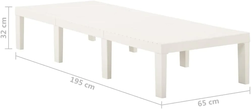 Sun Lounger Plastic Whitetanning Chair Patio Chairs Camping Chairs Outdoor Lounge chairsSuitable for Gardens, courtyards