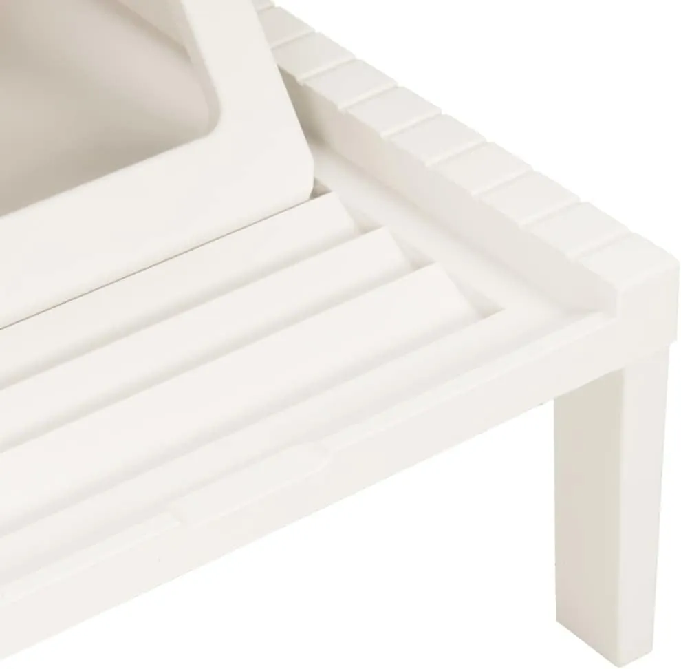 Sun Lounger Plastic Whitetanning Chair Patio Chairs Camping Chairs Outdoor Lounge chairsSuitable for Gardens, courtyards