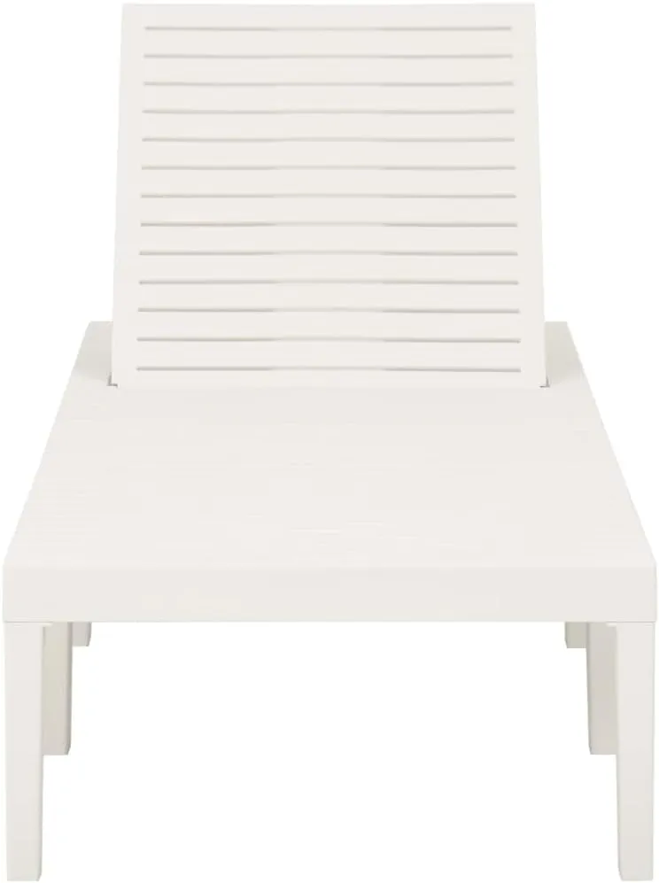 Sun Lounger Plastic Whitetanning Chair Patio Chairs Camping Chairs Outdoor Lounge chairsSuitable for Gardens, courtyards