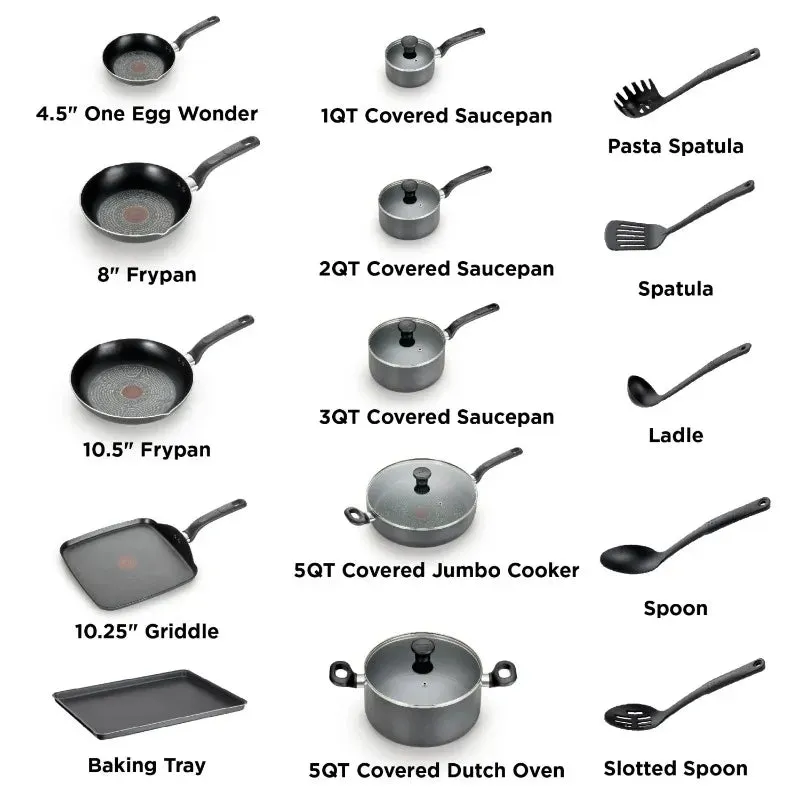 T-fal  Ceramic Nonstick Cookware Set