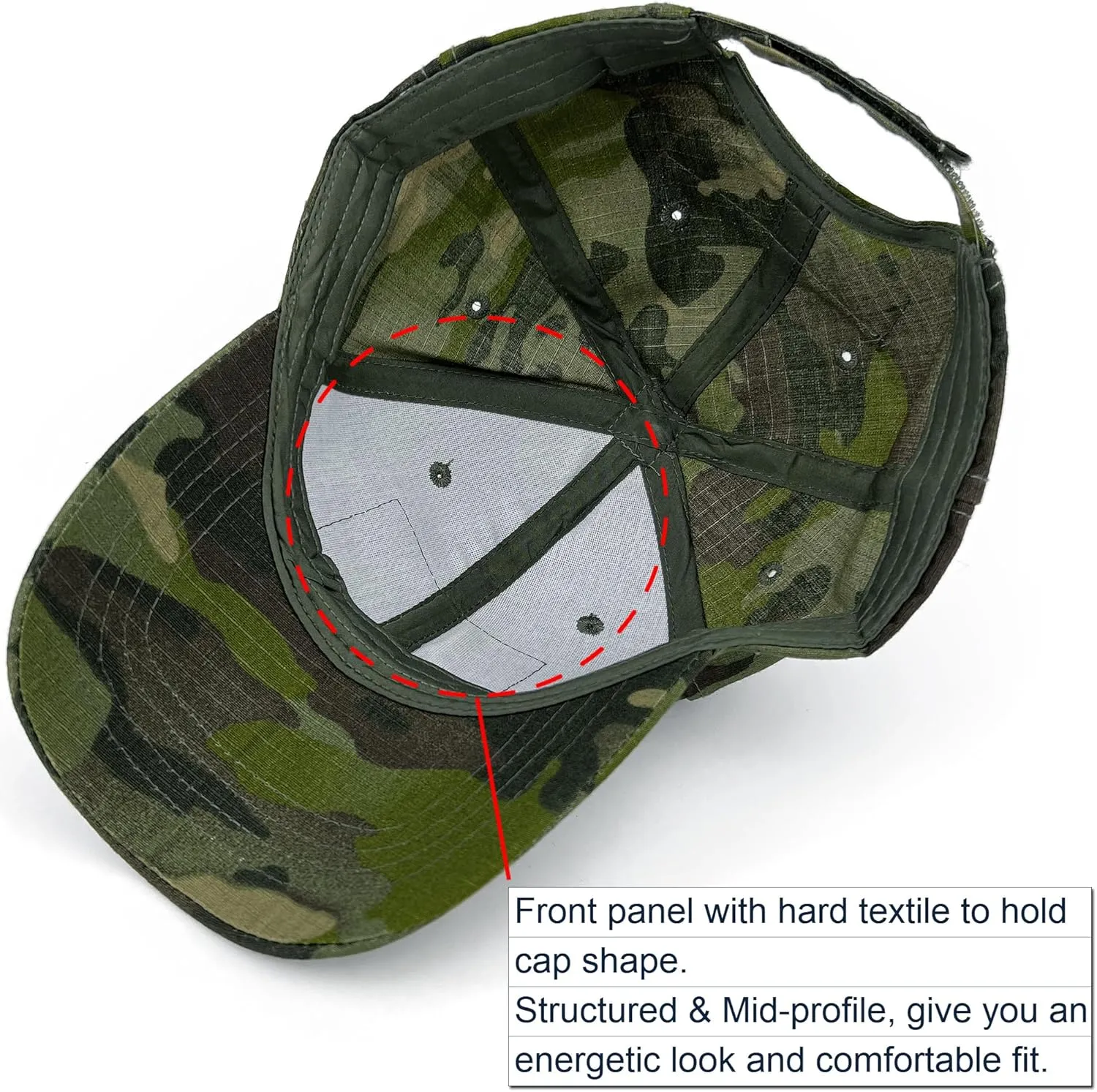 Tactical Military Mens Camo Baseball Hat with American Flag Skull Embroidery Patches for Hunting Women Patriotic Cap