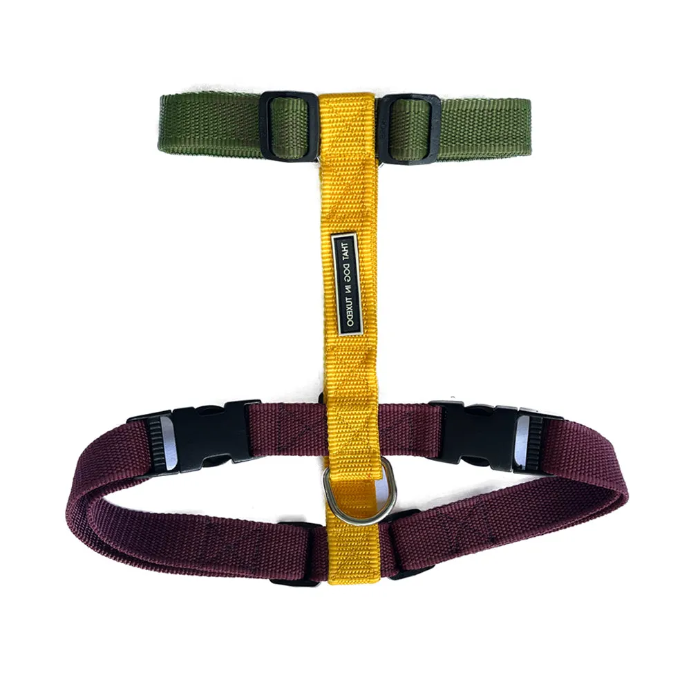 TDIT H-Harness - Colour Pop Collection - Olive/Yellow/Wine
