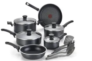 Tefal Comfort Non-Stick Black 14pc Cookware Set