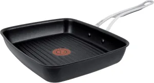 Tefal Jamie Oliver Hard Anodised Premium Series Grill Pan - 23x27cm, Black
