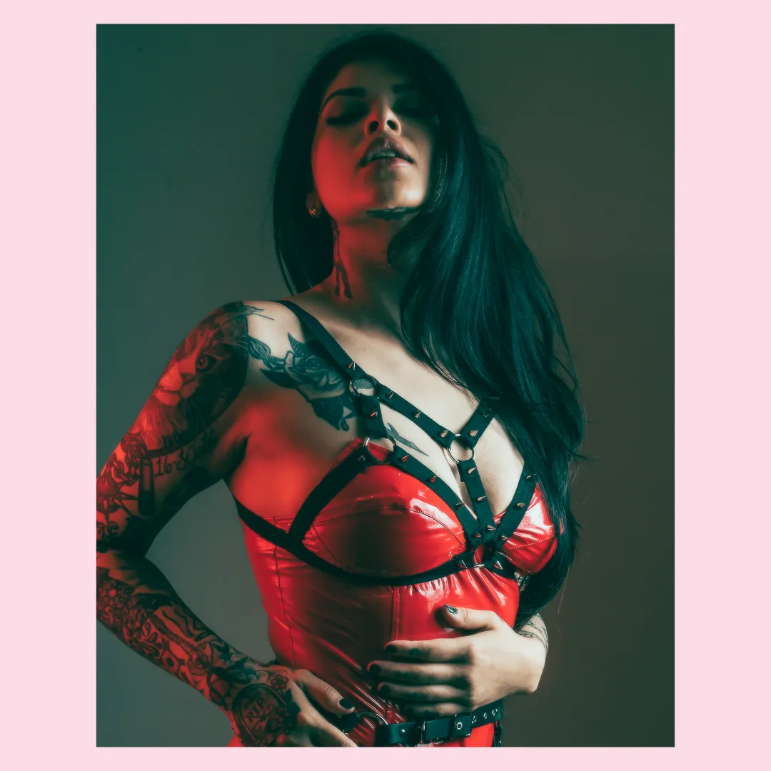 Tempest harness with rhinestones or spikes