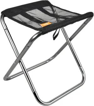 Tentock Folding Chair Lightweight and Compact Small Folding Chair Folding Camping Stool Climbing Chair Convenient to Carry Camping Chair Fishing BBQ Hiking Compact Chair with Storage Bag (Black)