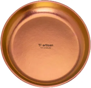 Titanium Plate Camping Picnic Tableware 27fl oz Cooking Utensils Extremely Light Dishes Bowl 110g (TA8220CP)